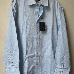 Men’s Quieti Blue Dress Shirt Classic Cotton
